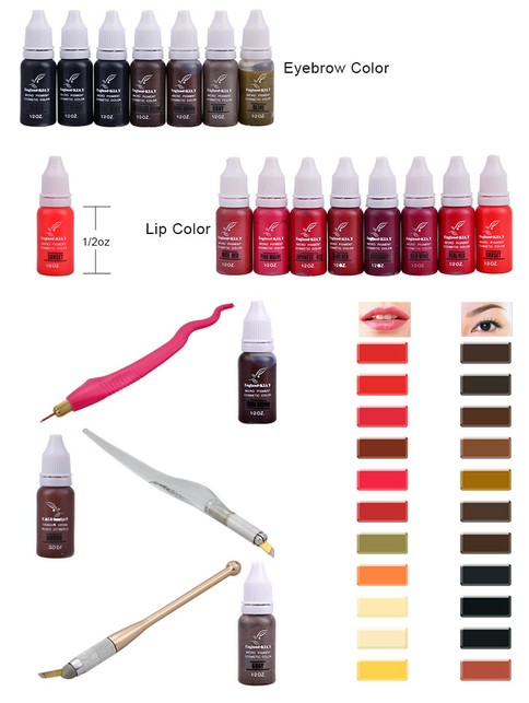 Καλλυντικό χρώμα χρωστικών ουσιών μικροϋπολογιστών Makeup δερματοστιξιών μόνιμο - Αγγλία KIAY 2
